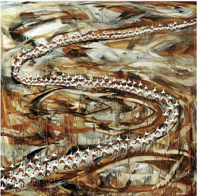 Sample artwork by I Nyoman Sujana Kenyem (Born 1972), known for painting - View similar artists and auction records