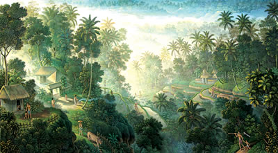 Balinese Village Scene
