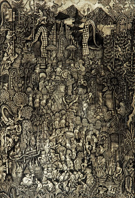 Sample artwork by I Made Kicen (Born 1920), known for painting - View similar artists and auction records