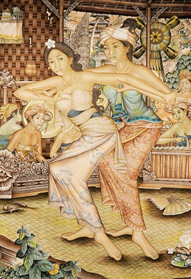 Sample artwork by I Ketut Sudana (20th century), known for paintings - View similar artists and auction records