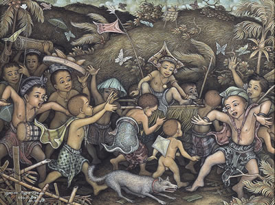 Carnaval by Nyoman Meja - Auction record, sale price, and art valuation. Compare with similar artists and explore comparable artworks.
