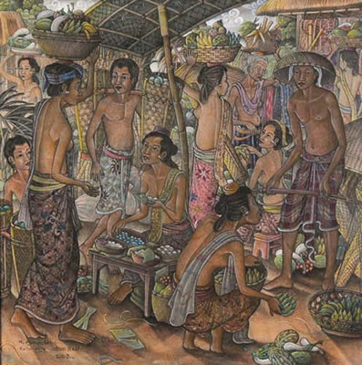 Traditional Market Scene