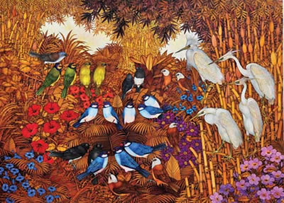 Birds of Paradise by I Made Supartha - Auction record, sale price, and art valuation. Compare with similar artists and explore comparable artworks.