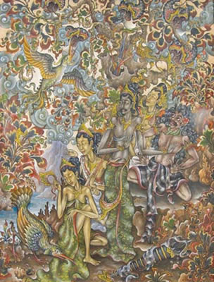 Mahabaratha scene