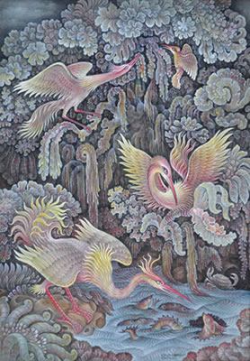 Secret Garden by Dewa Ketut Rungun - Auction record, sale price, and art valuation. Compare with similar artists and explore comparable artworks.