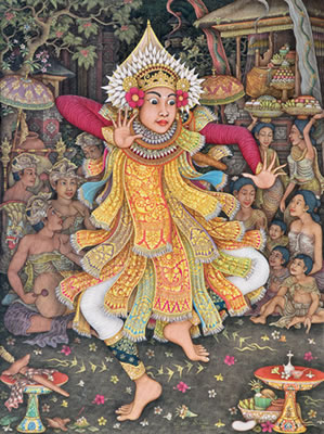 Sample artwork by I Wayan Sudana (Born 1966), known for painting - View similar artists and auction records