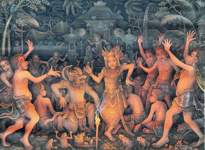 Hanoman dan Sita by Wayan Matra - Auction record, sale price, and art valuation. Compare with similar artists and explore comparable artworks.