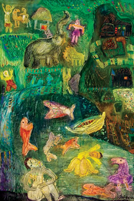 Sample artwork by Stefan Buana Sy (Born 1971), known for abstract, surreal painting - View similar artists and auction records