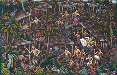 Village Life in Bali by Ida Bagus Putu Padma - Auction record, sale price, and art valuation. Compare with similar artists and explore comparable artworks.