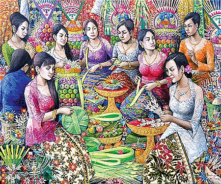 Sample artwork by Bambang Supriyadi (Born 1969), known for painting - View similar artists and auction records