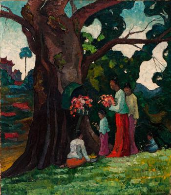 Bringing the Offerings by Gerard Laenen - Auction record, sale price, and art valuation. Compare with similar artists and explore comparable artworks.