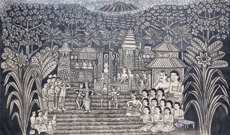 Pementasan Tari di Jabe Pura Agung