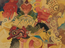 Sample artwork by Nik Zainal Abidin (1933 - 1993), known for painting - View similar artists and auction records
