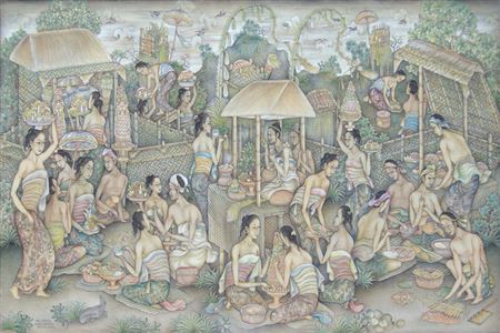 Sample artwork by Wayan I Gedot (Born 1920) - View similar artists and auction records