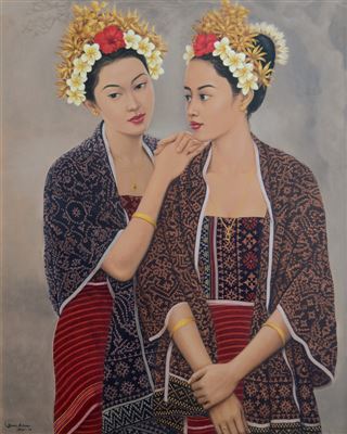 Dua Gadis Tenganan by I Wayan Bawa Antara - Auction record, sale price, and art valuation. Compare with similar artists and explore comparable artworks.