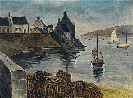 Port breton by Jean-Emile Podevin - Auction record, sale price, and art valuation. Compare with similar artists and explore comparable artworks.