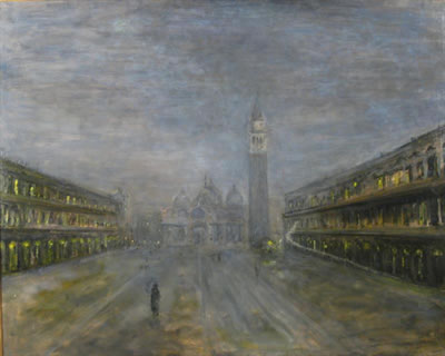View of the Piazza San Marco, Venice at Night