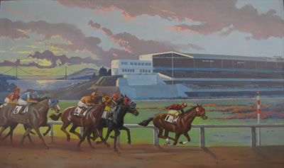 Sunset at Golden Gate Fields