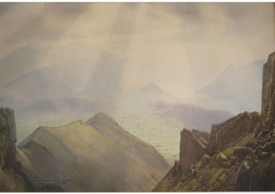 HELVELLYN AND THIRLMERE FROM BLENCATHRA