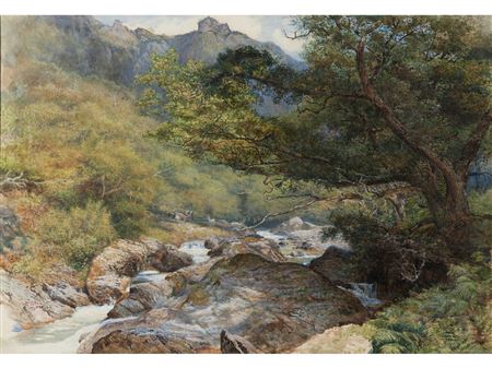 ON THE LYN, NORTH DEVON by William Henry Millais - Auction record, sale price, and art valuation. Compare with similar artists and explore comparable artworks.