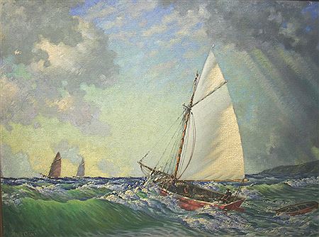 THE PASSING SQUALL by Bernard Ninnes - Auction record, sale price, and art valuation. Compare with similar artists and explore comparable artworks.