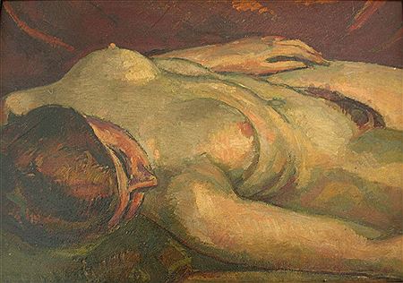 RECLINING NUDE, 1919 by Frank Griffith - Auction record, sale price, and art valuation. Compare with similar artists and explore comparable artworks.