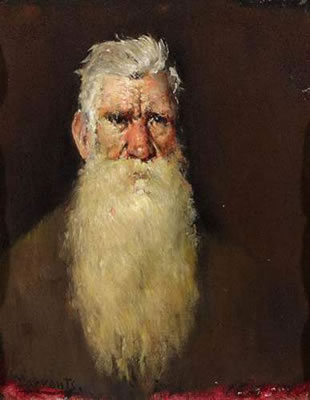 Portait d'un homme barbu