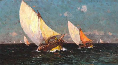Sample artwork by Charles Pellegrin (19/20th century), known for painting - View similar artists and auction records