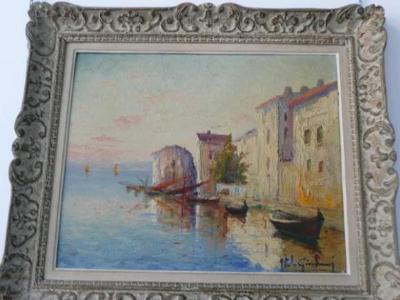 Sample artwork by Italo Giordani (1882 - 1956), known for painting and sculpture, venetian landscape and seascape - View similar artists and auction records
