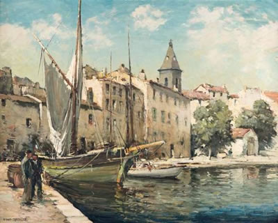 Vue d'un port