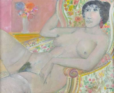 Nu allongé au bouquet by Blasco Mentor - Auction record, sale price, and art valuation. Compare with similar artists and explore comparable artworks.