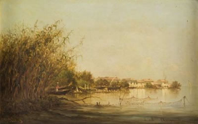 Pêcheurs sur l'Etang de Berre