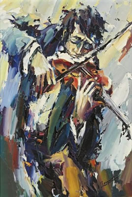 Le violoniste.
