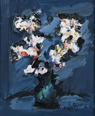 Nature morte au bouquet de fleurs.