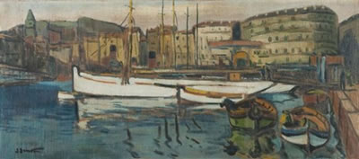 Le Vieux Port de Marseille. by Jean Guindon - Auction record, sale price, and art valuation. Compare with similar artists and explore comparable artworks.
