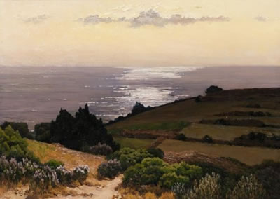 Paysage en bord de côte.