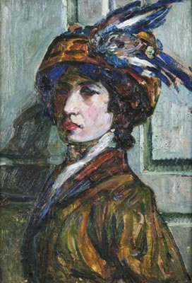Femme au chapeau.