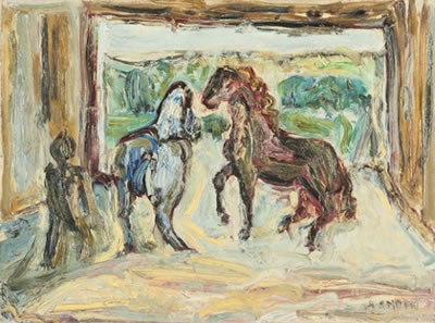 Les chevaux.