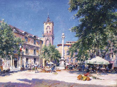 Sample artwork by Julian Gustave Gagliardini (1846 - 1927), known for landscape, marine, history, genre and portrait painting - View similar artists and auction records