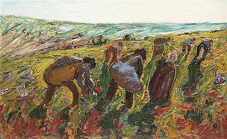 Les ramasseurs de lavandes. Circa 1898.