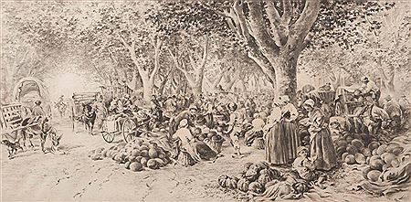 Le marché aux melons