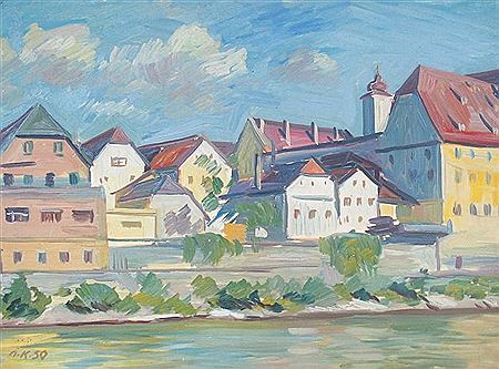 Steyr, 1950 by Karl Adolf Krepcik - Auction record, sale price, and art valuation. Compare with similar artists and explore comparable artworks.