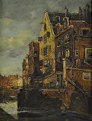 "Oude Huizen" by Pieter Hout - Auction record, sale price, and art valuation. Compare with similar artists and explore comparable artworks.