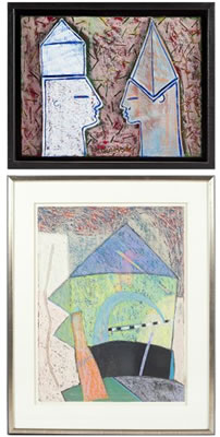 Two Works--untitled (Two Heads) AND Lay Person