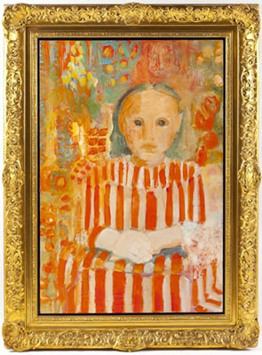 "Red Stripes" by Genevieve Cotter - Auction record, sale price, and art valuation. Compare with similar artists and explore comparable artworks.
