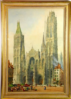 "Rouen Cathedral..." by Paul Braddon - Auction record, sale price, and art valuation. Compare with similar artists and explore comparable artworks.