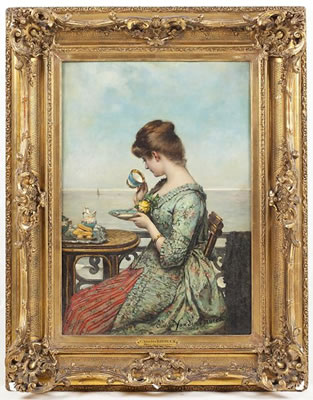 La Terrasse by Clemens van den Broeck - Auction record, sale price, and art valuation. Compare with similar artists and explore comparable artworks.
