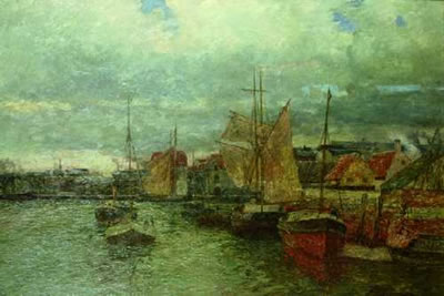 FISCHERBOOTE IM HAFEN