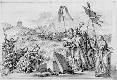 AUFFINDUNG DES GRABES EINES HEILIGEN by Gottfried Bernhard Goetz - Auction record, sale price, and art valuation. Compare with similar artists and explore comparable artworks.