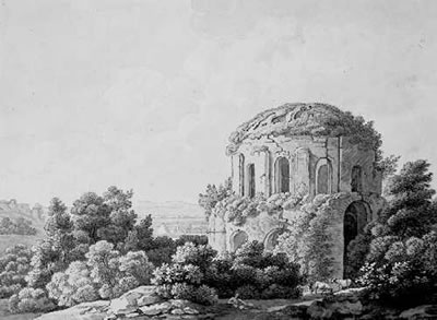 RÖMISCHE RUINE IN LANDSCHAFT